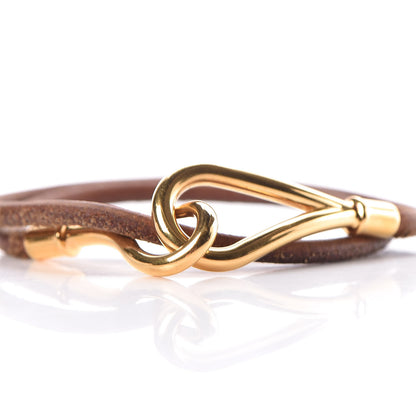 Hermes Natural Bridle Jumbo Double Tour Bracelet Bouton 5 of 8