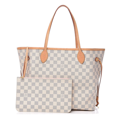 Louis Vuitton Damier Azur Neo Neverfull MM Rose Ballerine 1 of 16