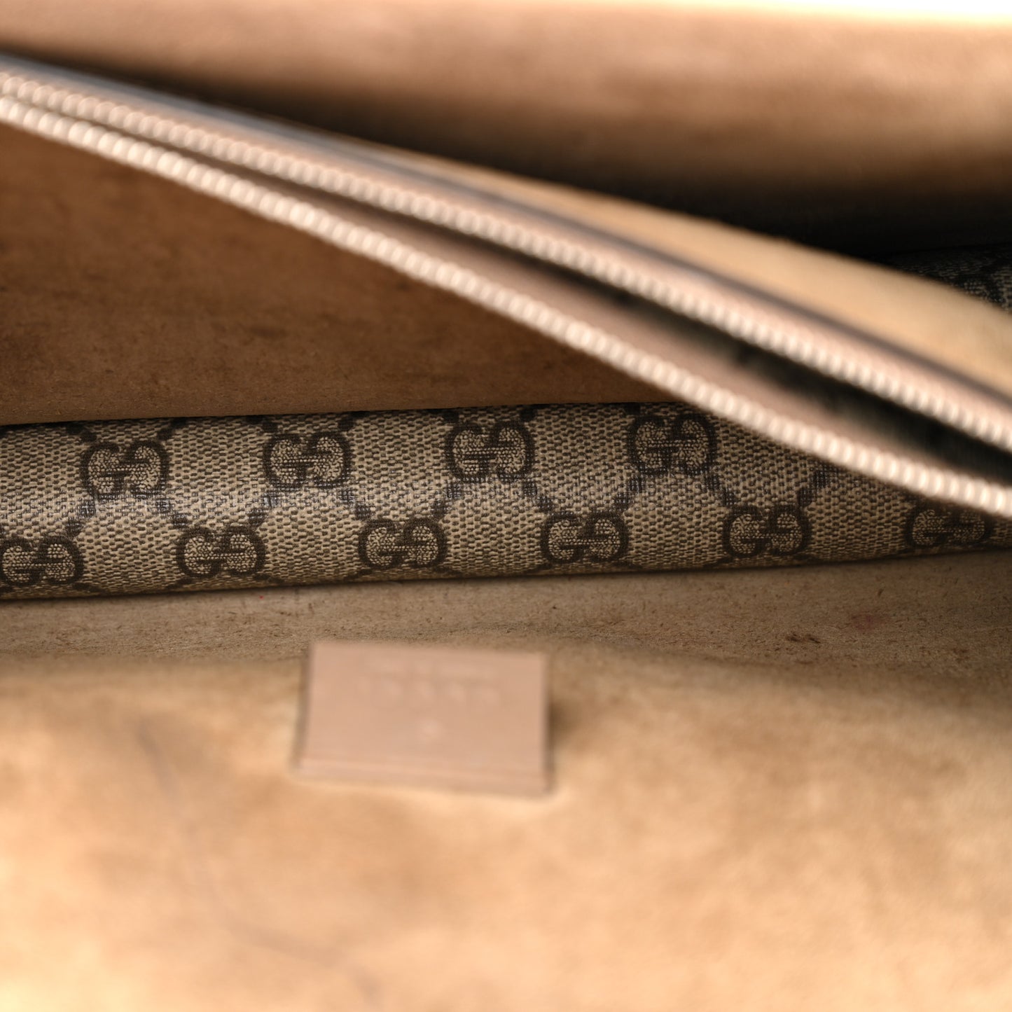 GG Supreme Monogram Small Dionysus Shoulder Bag Taupe