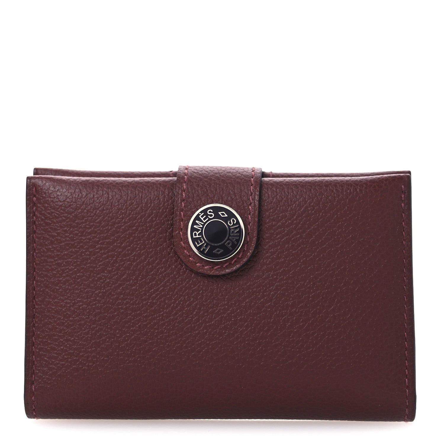 Hermes Evercolor Bi-Color RMS Card Holder Rouge H Rouge Sellier 1 of 9