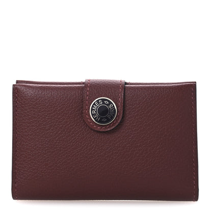 Hermes Evercolor Bi-Color RMS Card Holder Rouge H Rouge Sellier 1 of 9