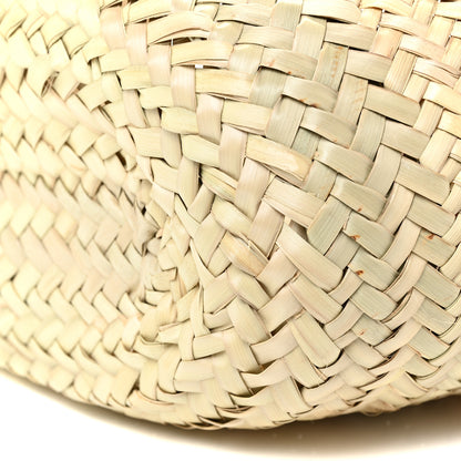 Celine Raffia Calfskin Triomphe Teen Panier Tan 9 of 11