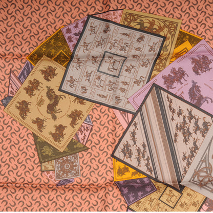 Hermes Silk A Cheval Sur Mon Carre Scarf 90 1 of 5