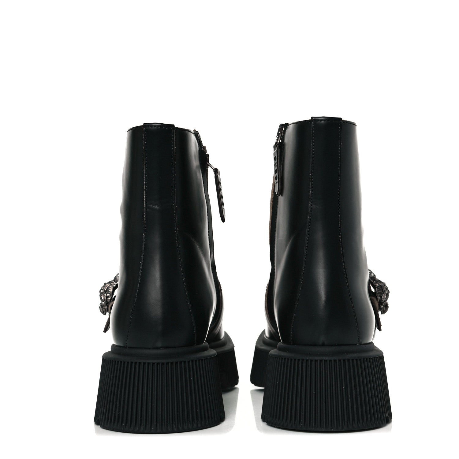 Gucci Cordovan Lux Dionysus Hunder Boots 38.5 Black 5 of 10