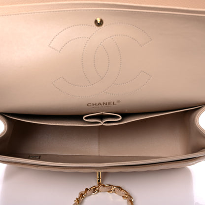 Chanel Caviar Quilted Jumbo Double Flap Beige Clair 4 of 11