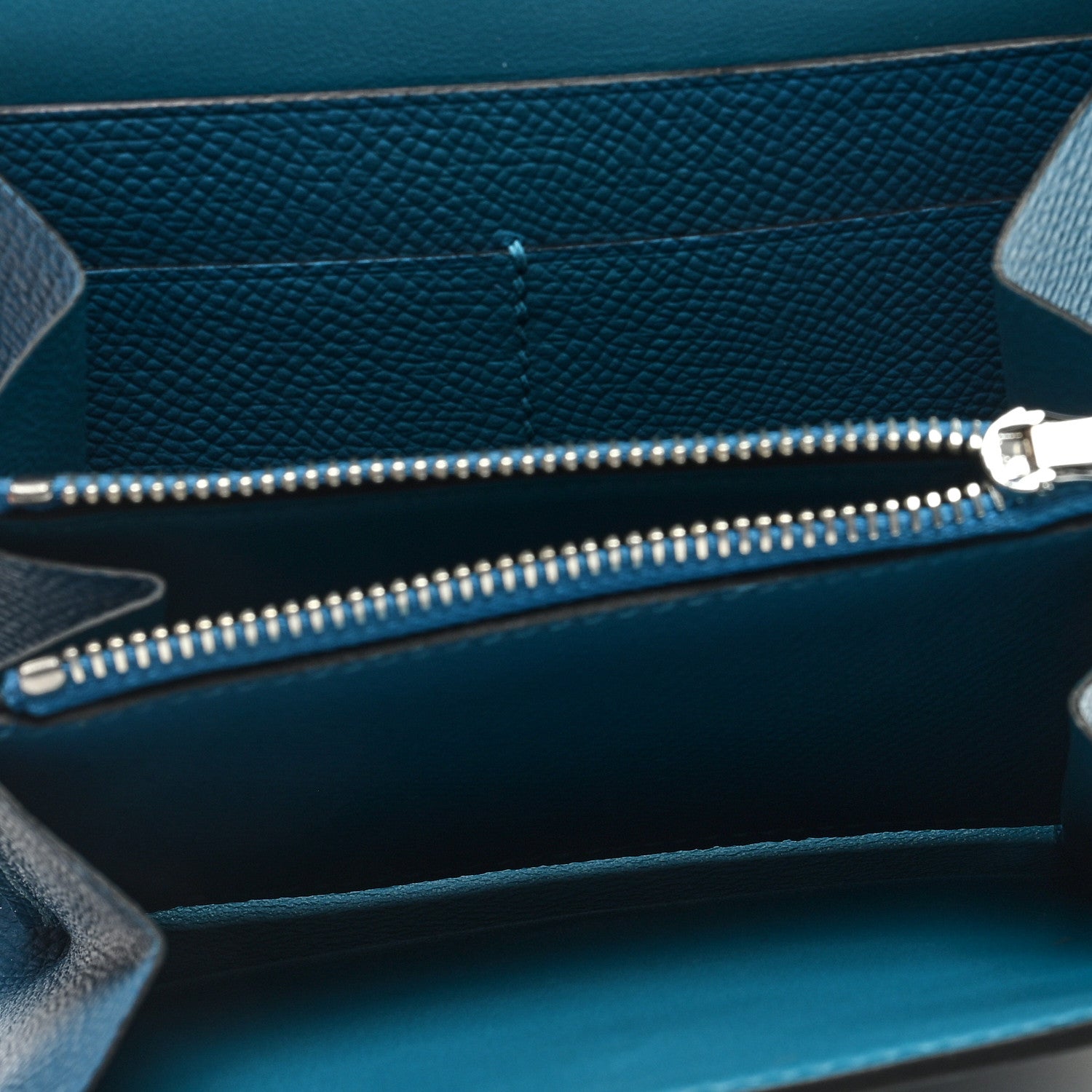 Hermes Epsom Constance Compact Wallet Bleu Izmir 5 of 6