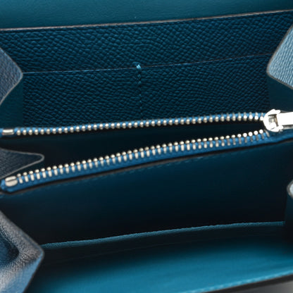 Hermes Epsom Constance Compact Wallet Bleu Izmir 5 of 6