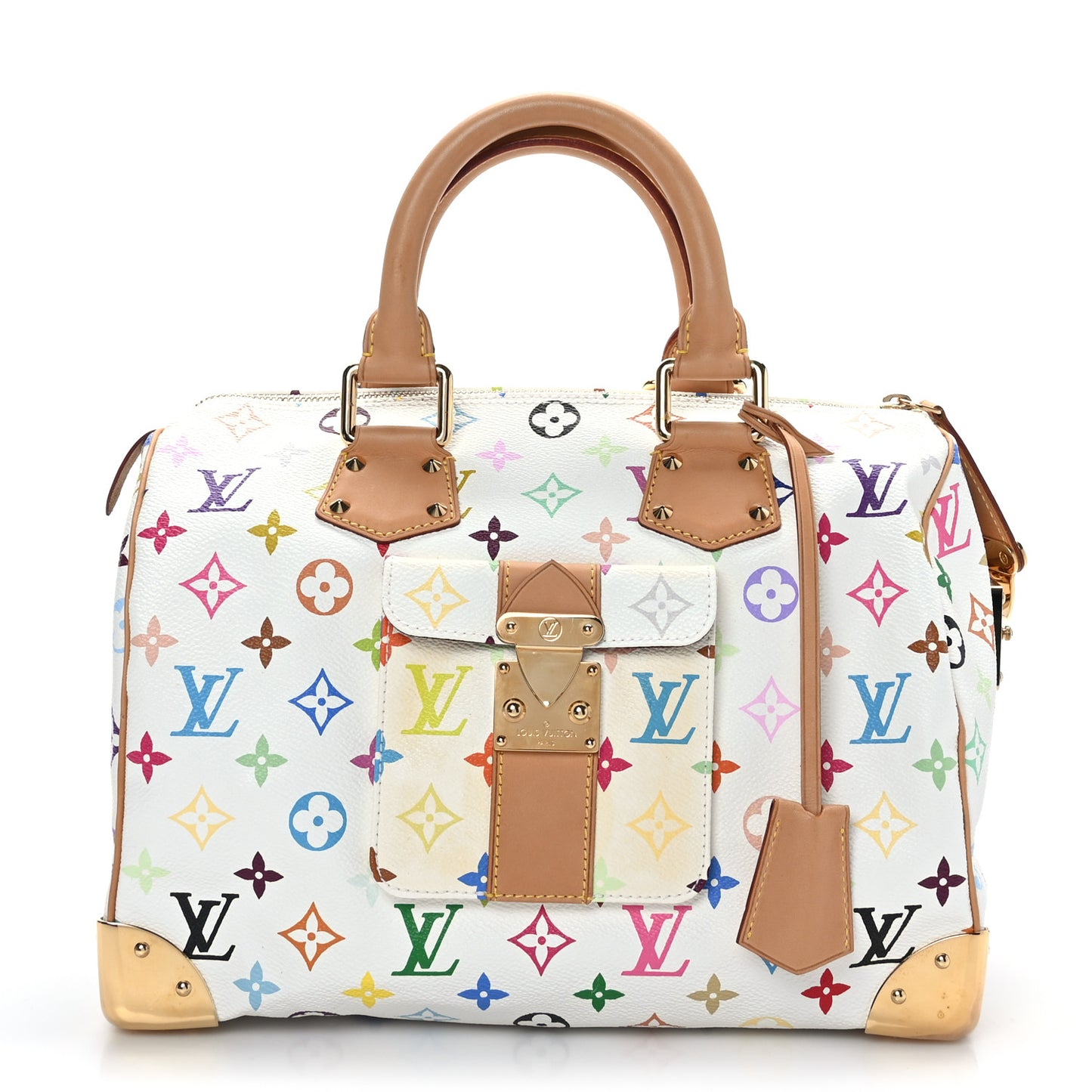 Monogram Multicolor Speedy 30 White