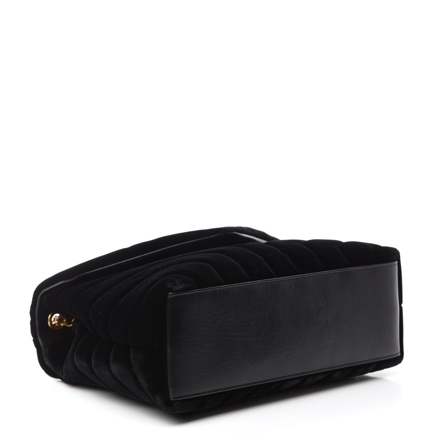 Saint Laurent Velvet Y Quilted Monogram Small Loulou Chain Satchel Black 4 of 11
