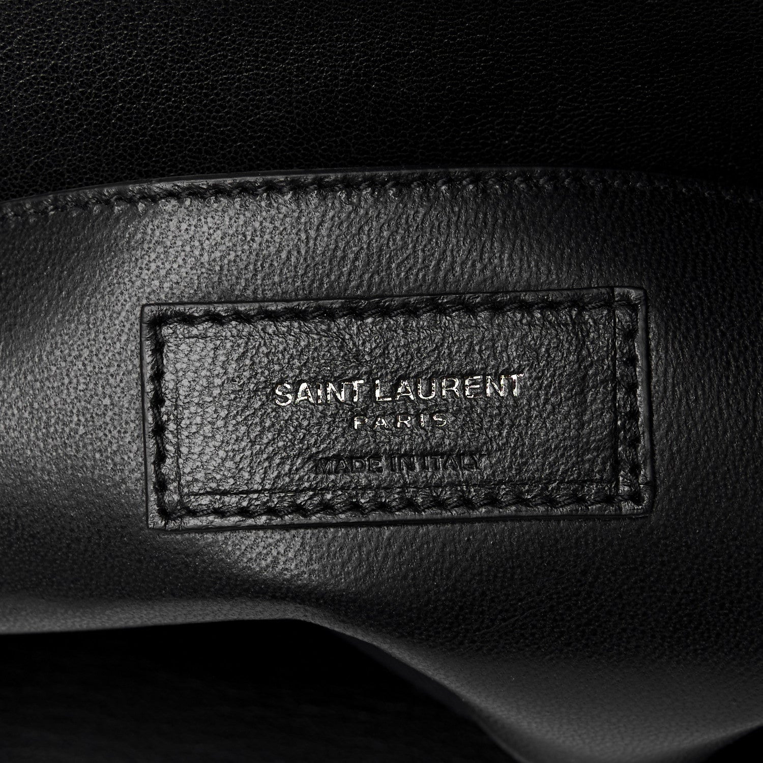 Saint Laurent Sheepskin Matelasse Chevron Monogram Monochrome Large College Satchel Black 7 of 10