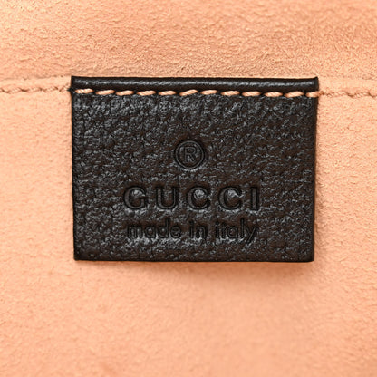 Gucci Calfskin GG Web Small Ophidia Dome Shoulder Bag Black 6 of 10