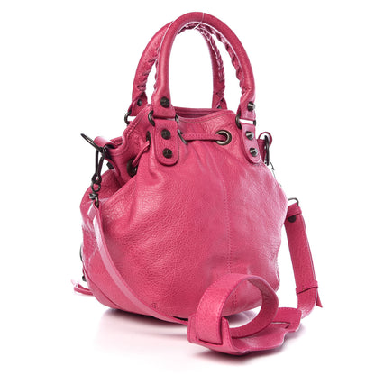 Balenciaga Agneau Classic Hardware Mini Pompon Cyclamen Fucsia 3 of 7