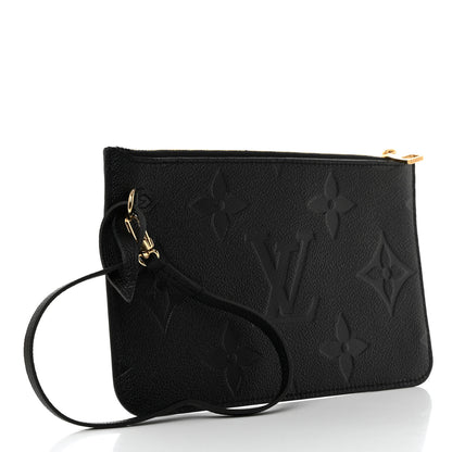 Louis Vuitton Empreinte Monogram Giant Neverfull MM Pochette Black 3 of 7
