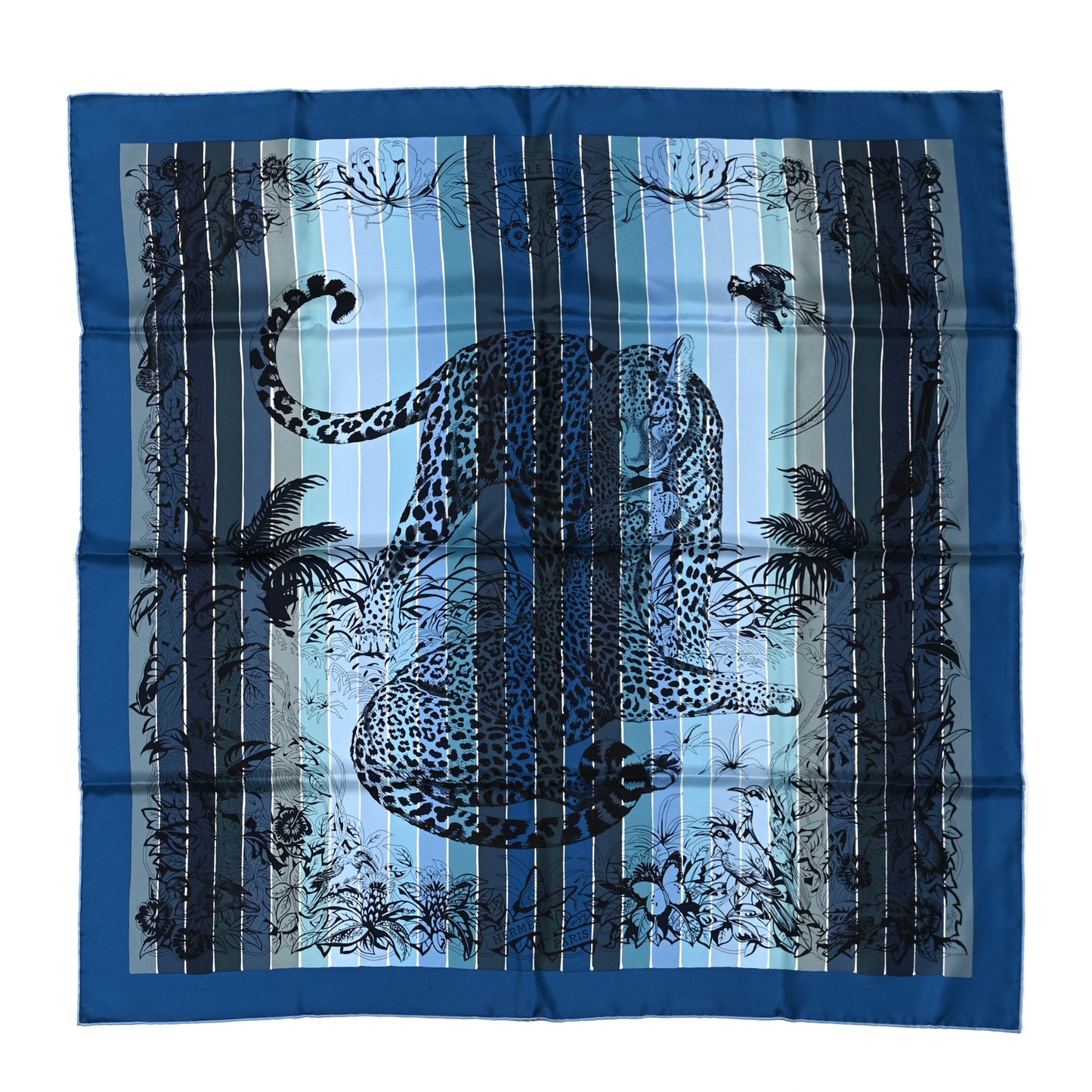 Silk Jungle Love Rainbow Scarf 90