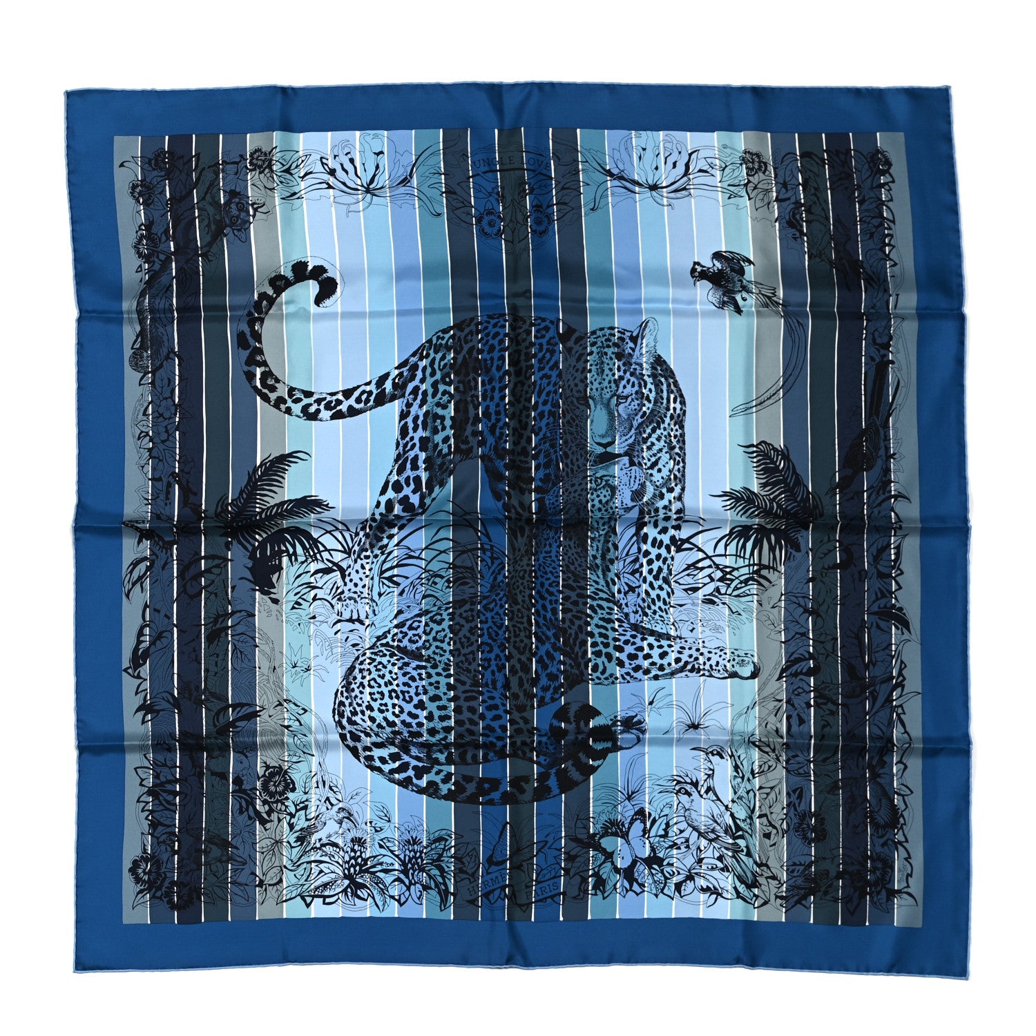 Hermes Silk Jungle Love Rainbow Scarf 90 1 of 6