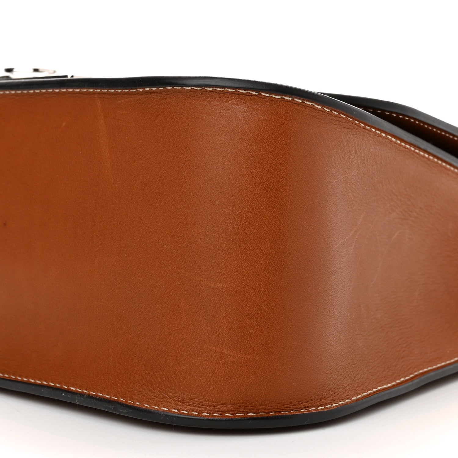 Moynat Barenia Rejane Saddle Bag Tan 8 of 9
