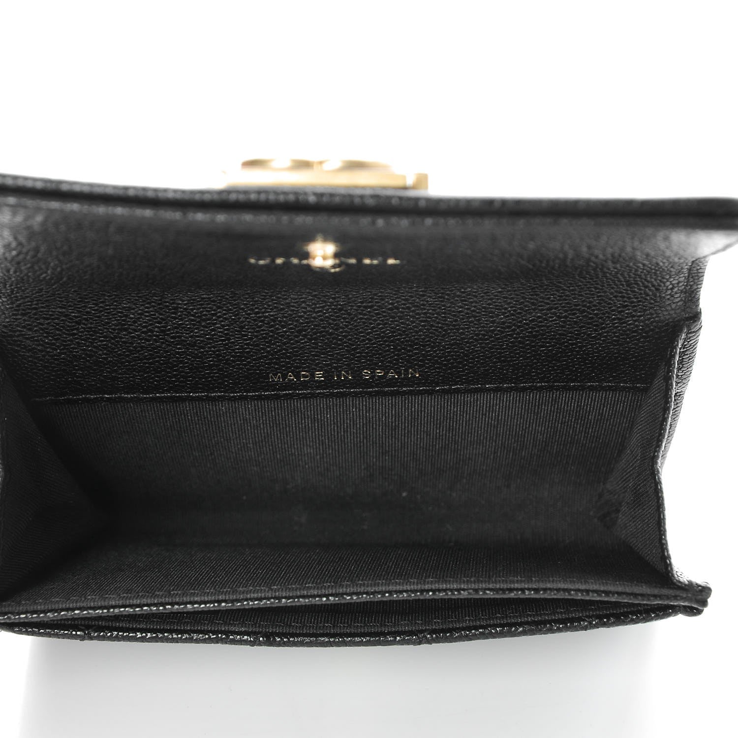 Chanel Caviar Quilted Boy Flap Card Holder Black 8 of 9
