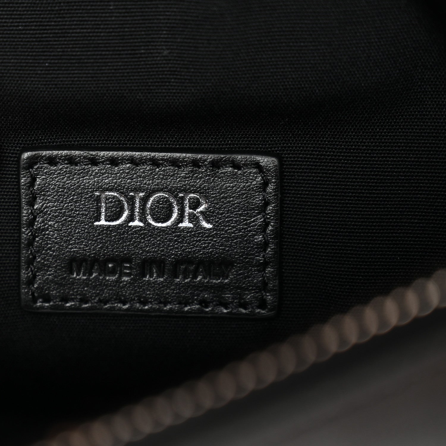 Christian Dior Calfskin Perforated Oblique Galaxy Mens Saddle Bag Black 5 of 10