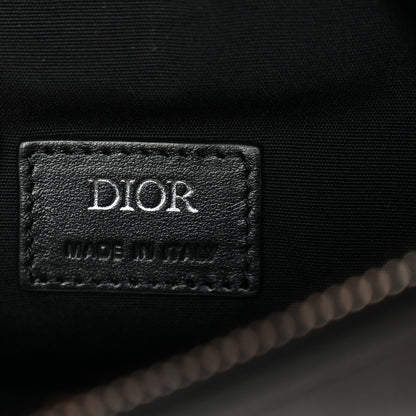 Christian Dior Calfskin Perforated Oblique Galaxy Mens Saddle Bag Black 5 of 10