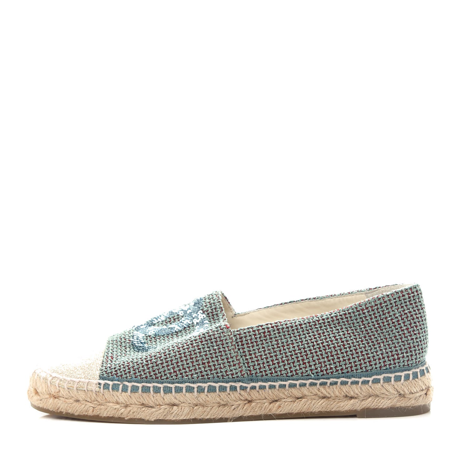 Toile Sequin CC Espadrilles 40 Green