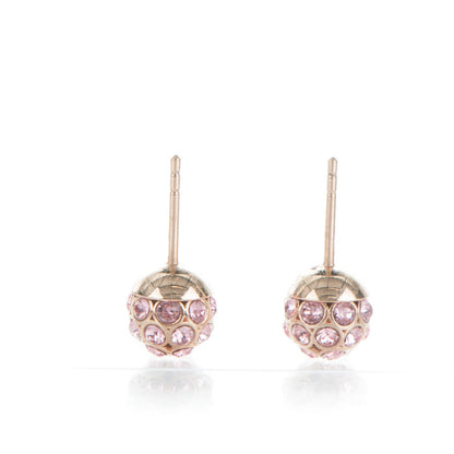 Christian Dior Crystal Mise En Dior Tribal Earrings Pink Gold 5 of 6
