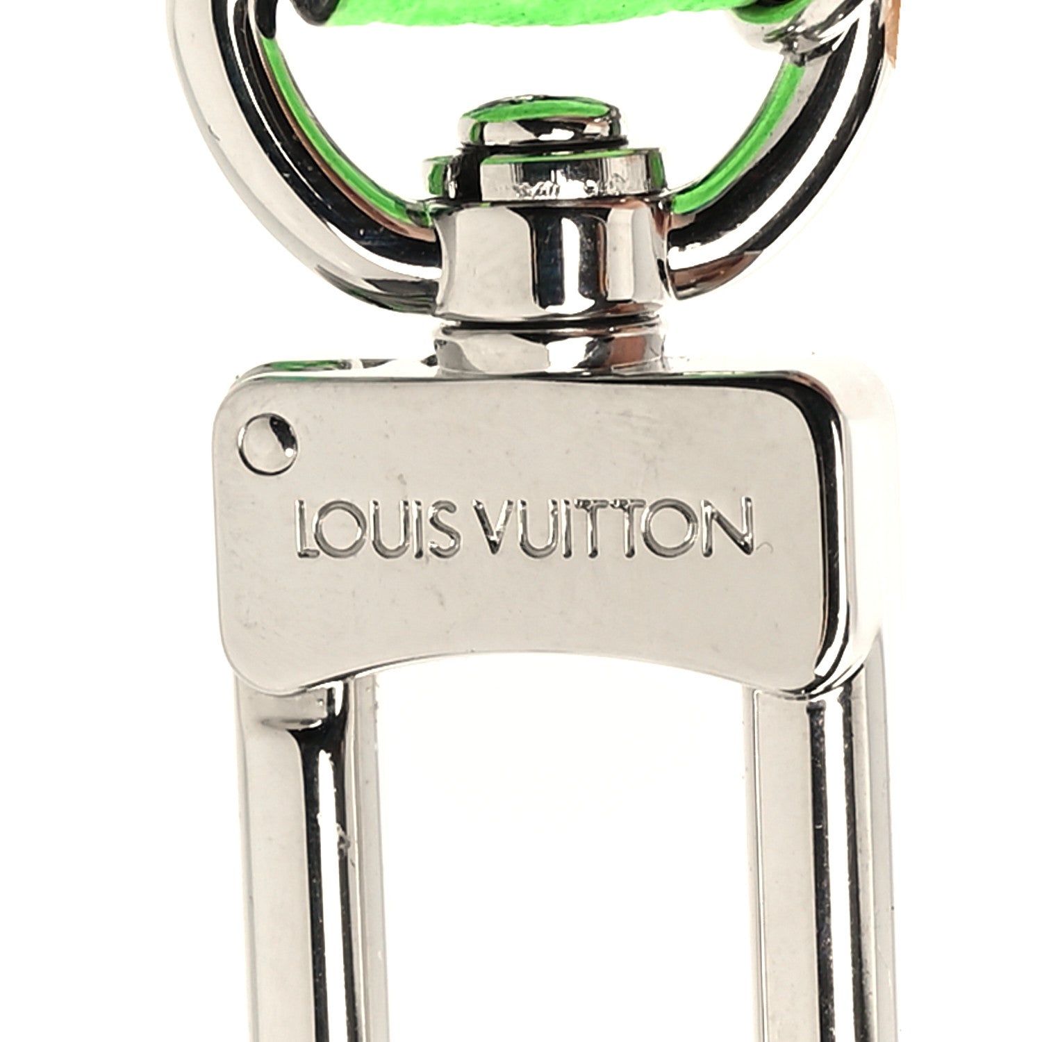 Louis Vuitton Taurillon Illusion Mini Keepall Earphones Pouch Bleu Vert 4 of 5