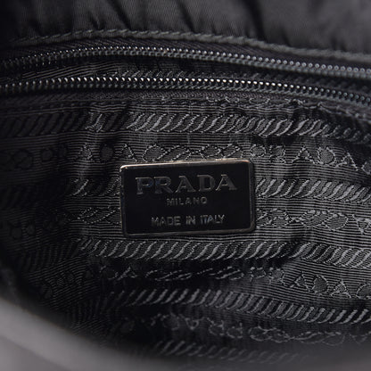 Prada Nappa Tessuto Nylon Chain Bag Black 6 of 10