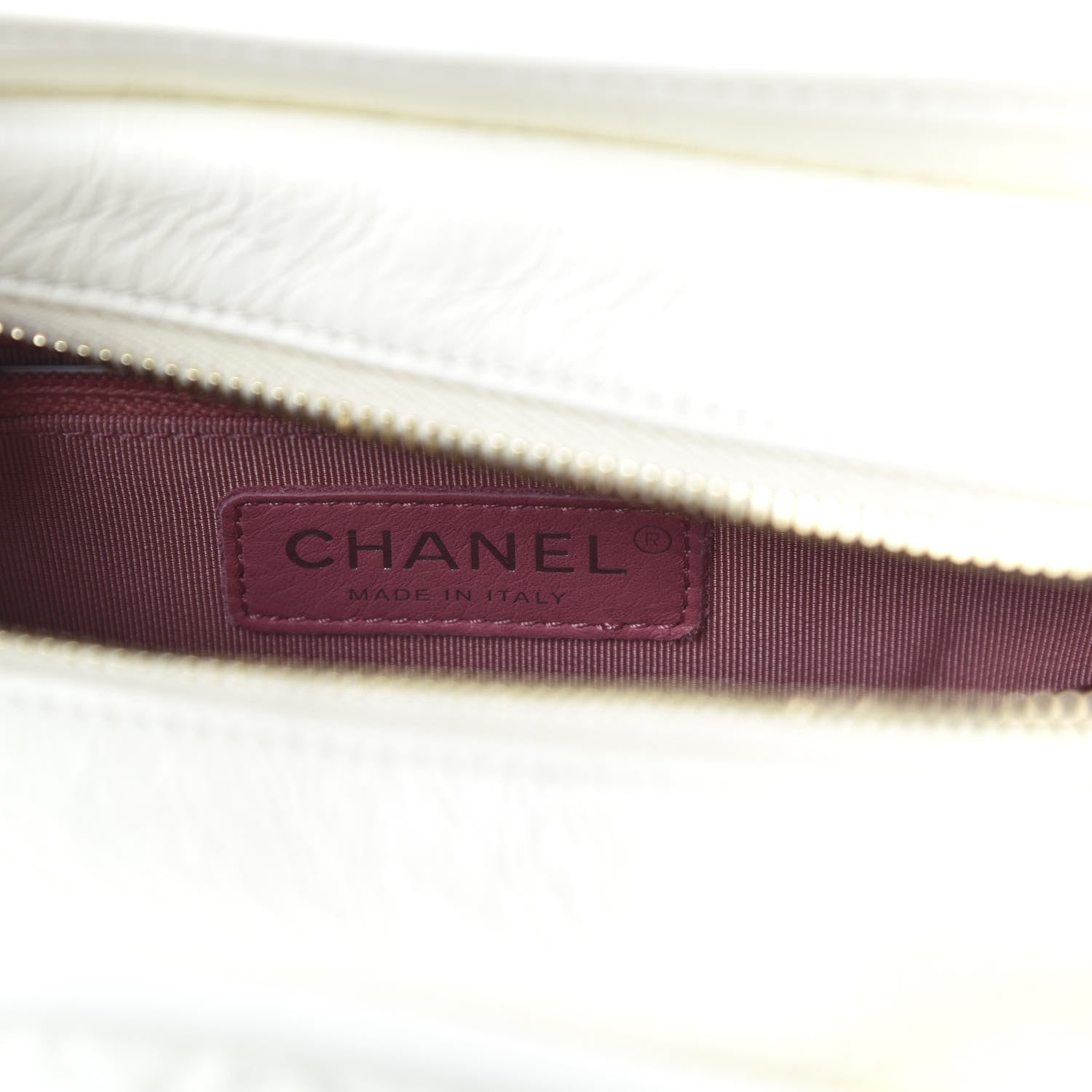 Chanel Aged Calfskin Quilted Small Gabrielle Hobo White 9 of 11