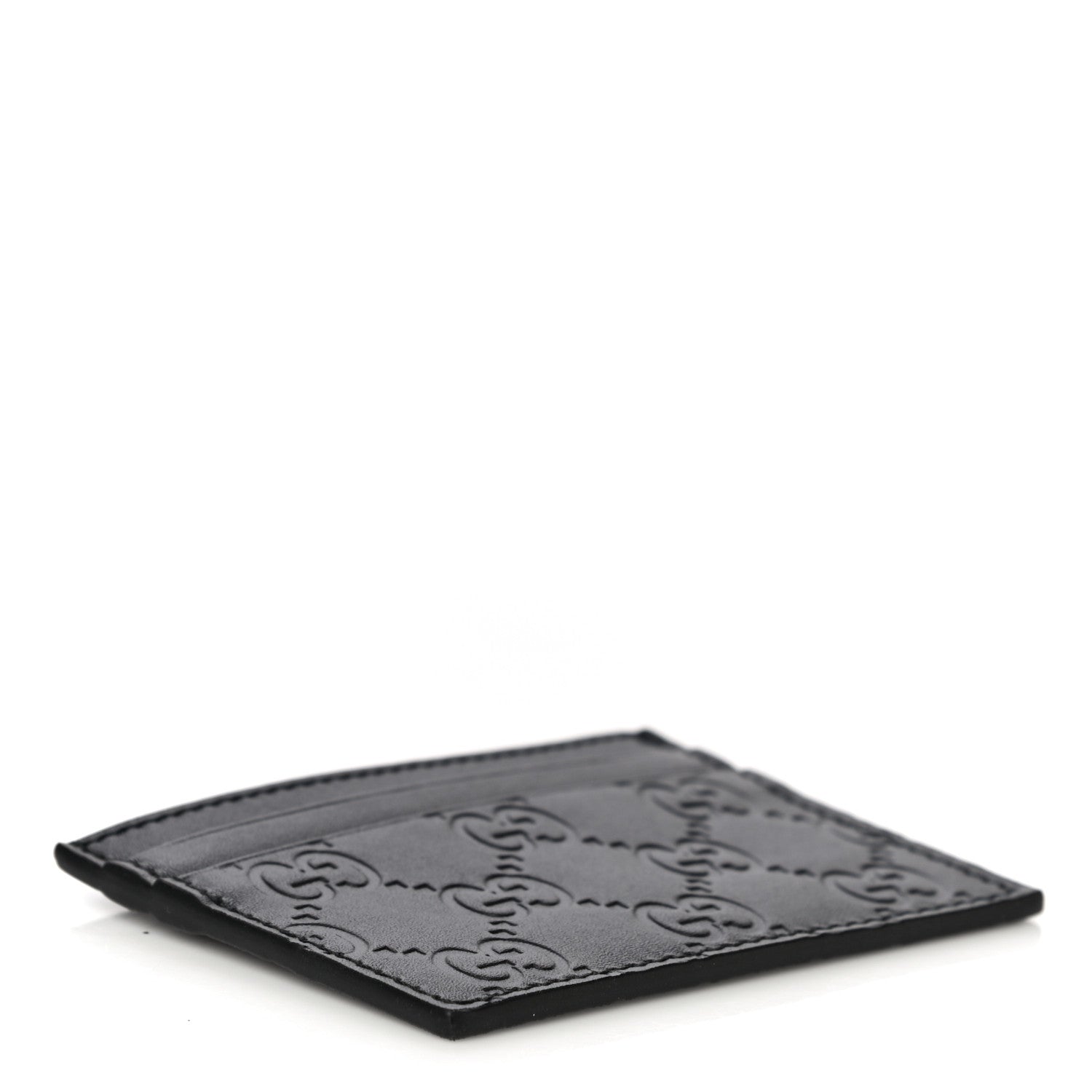 Gucci Guccissima Card Holder Black 4 of 9