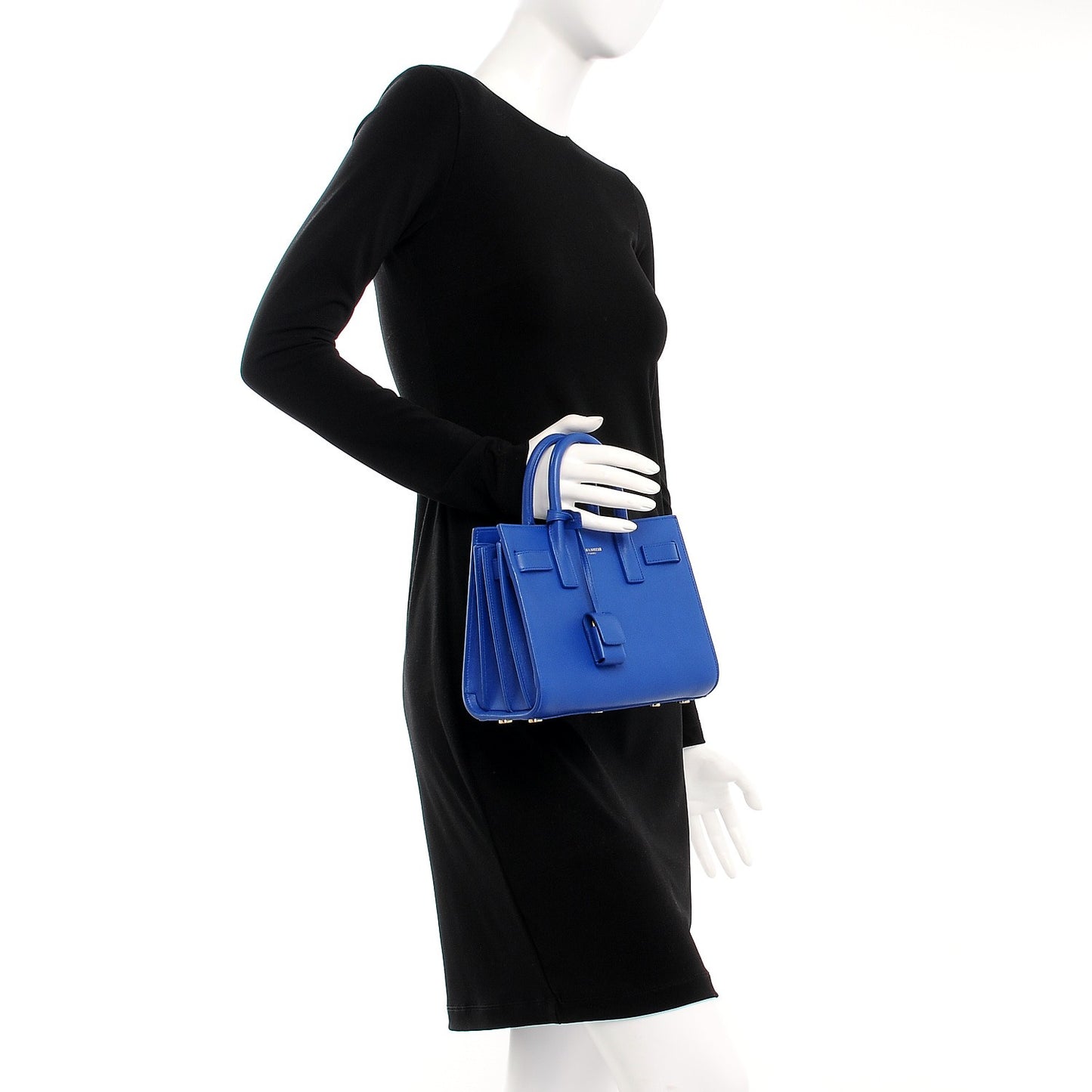 Calfskin Nano Sac De Jour Royal Blue