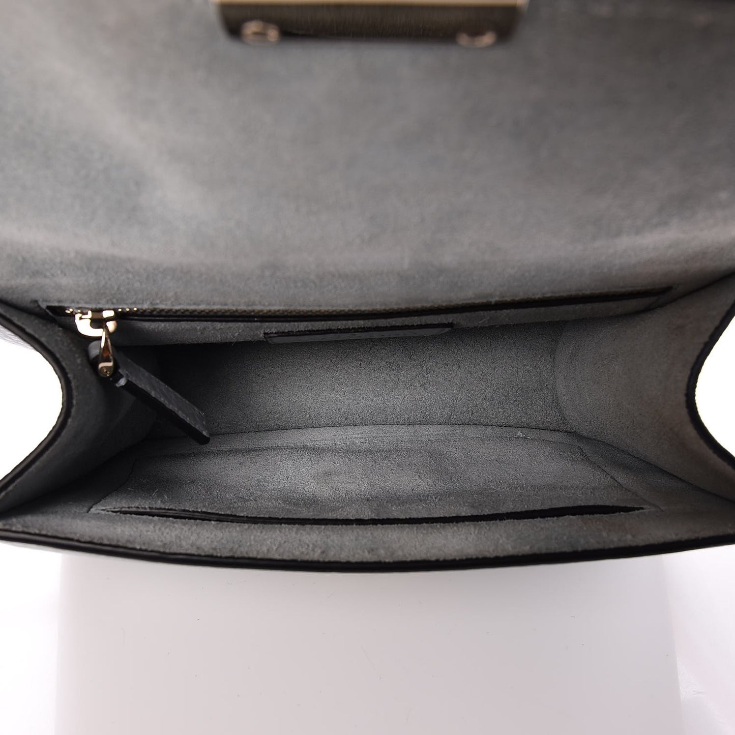 Pebbled Calfskin Small Glam Lock Rockstud Flap Sky Sorbet