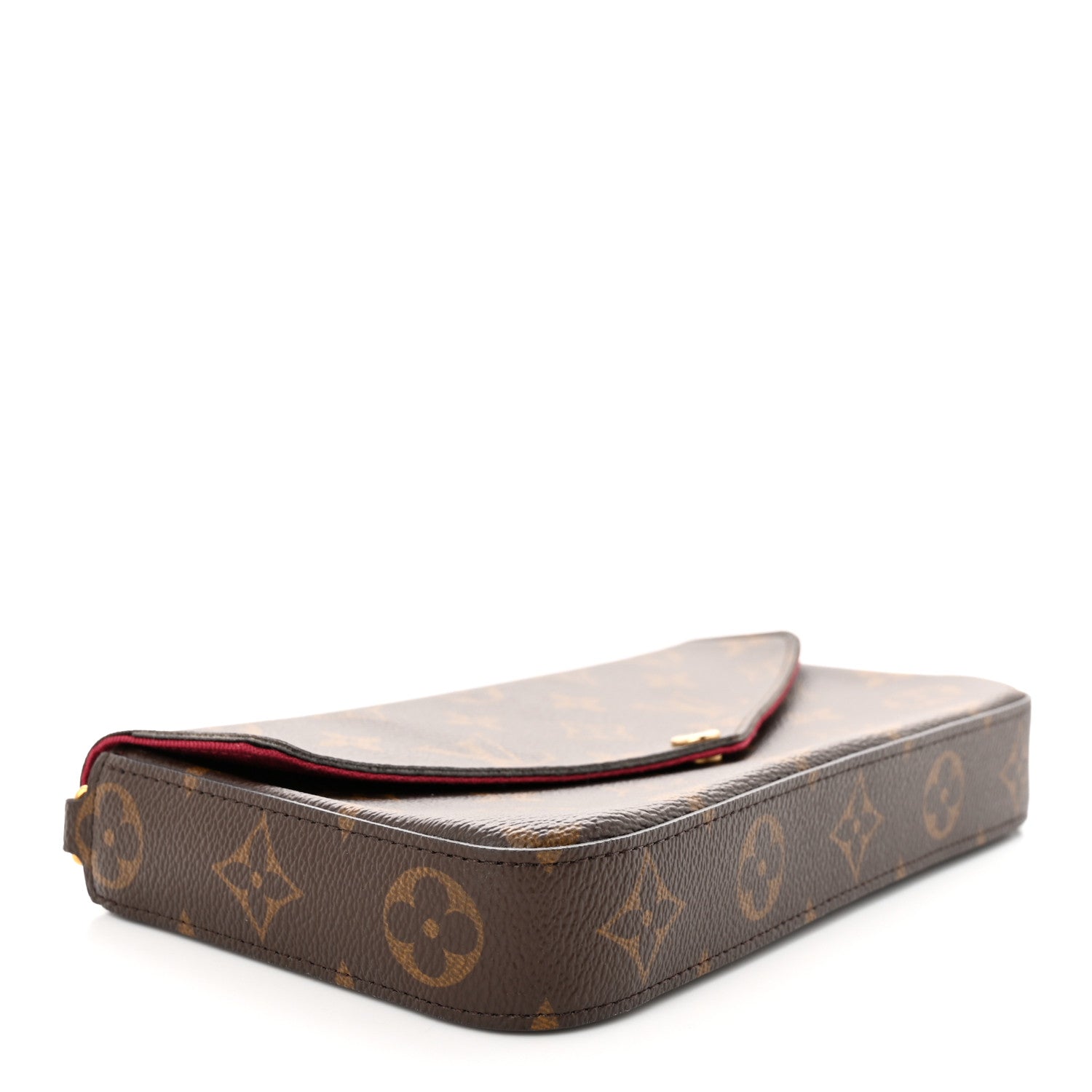 Louis Vuitton Monogram Pochette Felicie Chain Wallet Fuchsia 5 of 15