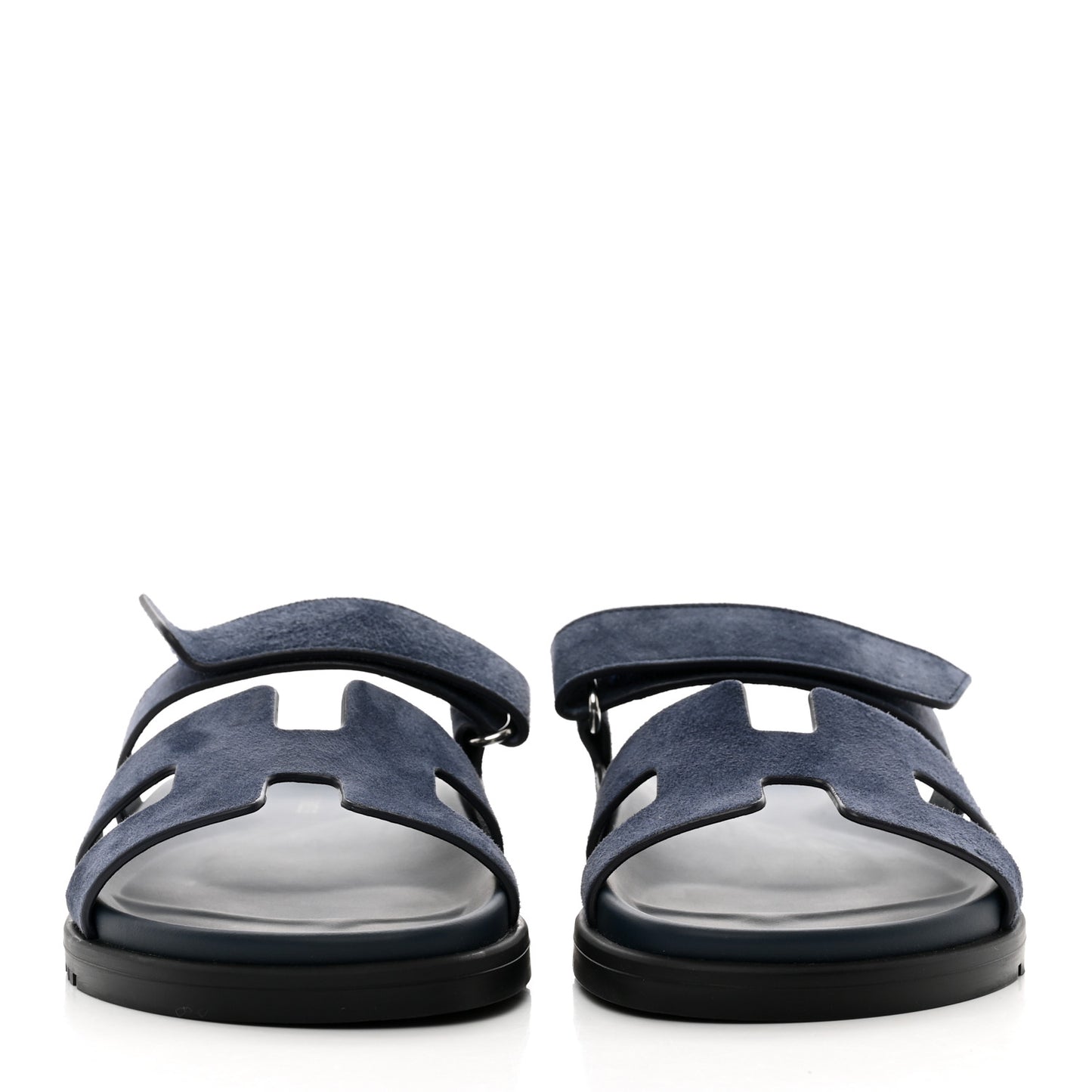 Suede Goatskin Womens Chypre Sandals 37 Bleu Celeste