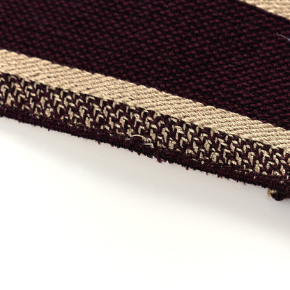 Christian Dior Canvas Embroidered Shoulder Strap Burgundy 7 of 8