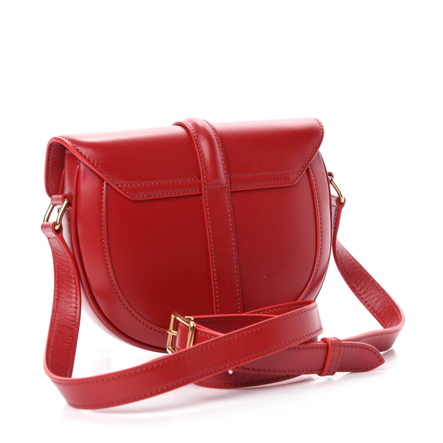 Celine Satinated Calfskin Besace Small 16 Red 3 of 11