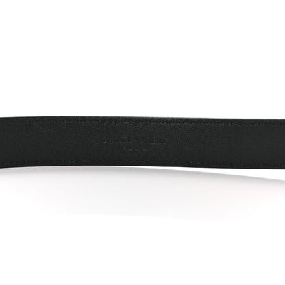 Saint Laurent Smooth Calfskin Monogram Square Buckle Belt 95 38 Black 4 of 5