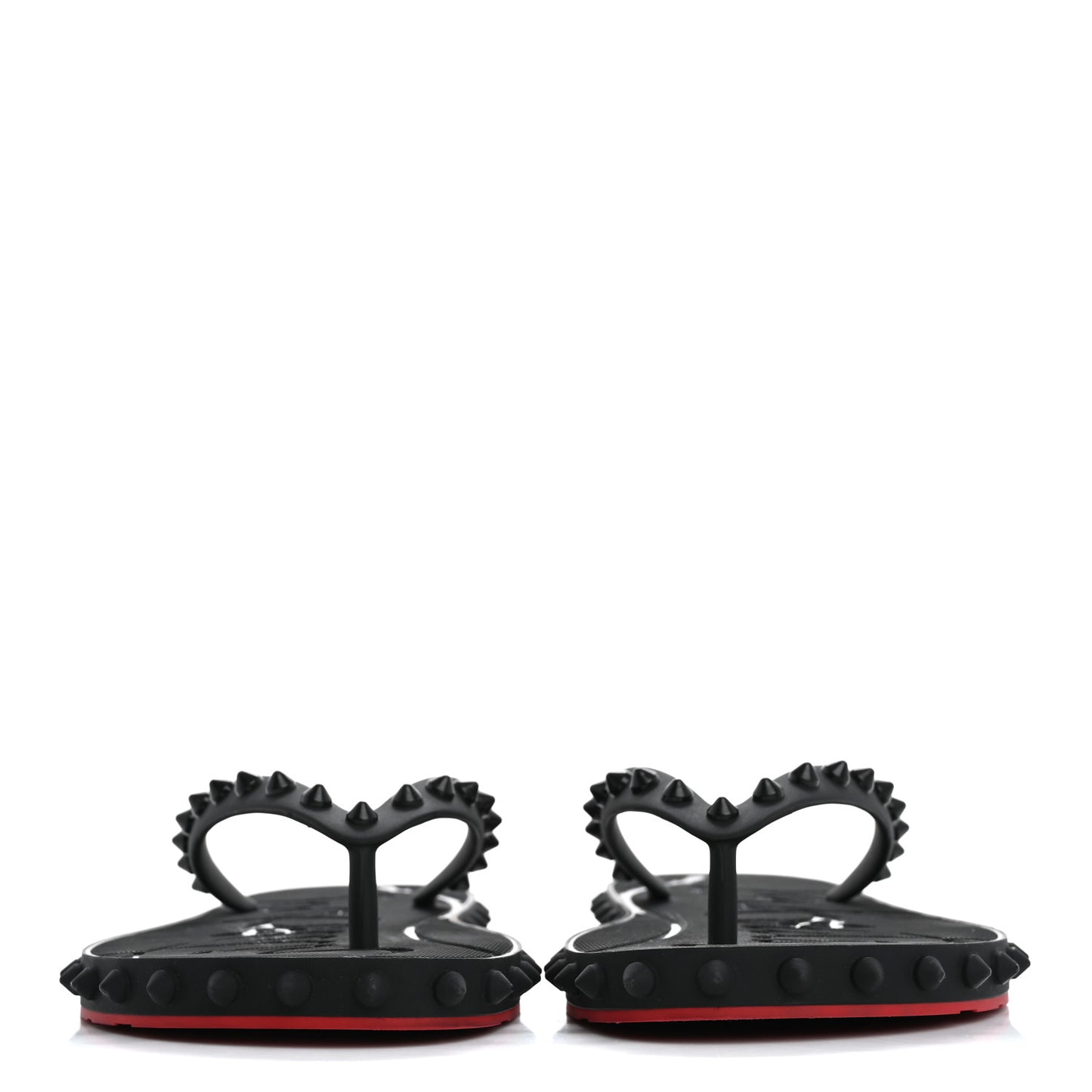 Rubber Spike Loubi Donna Flip Flop 37 Black