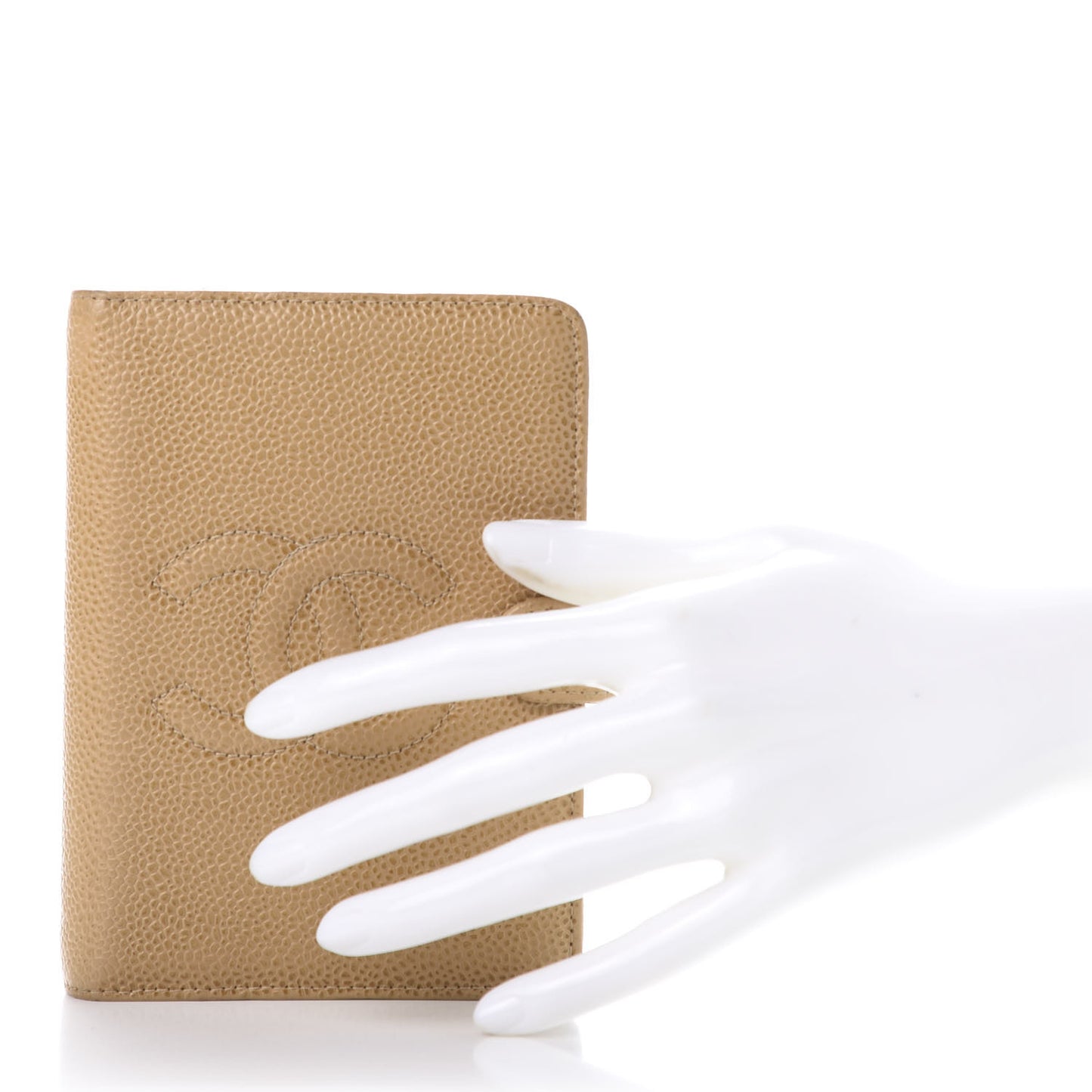 Caviar Timeless CC Ring Agenda Planner Beige