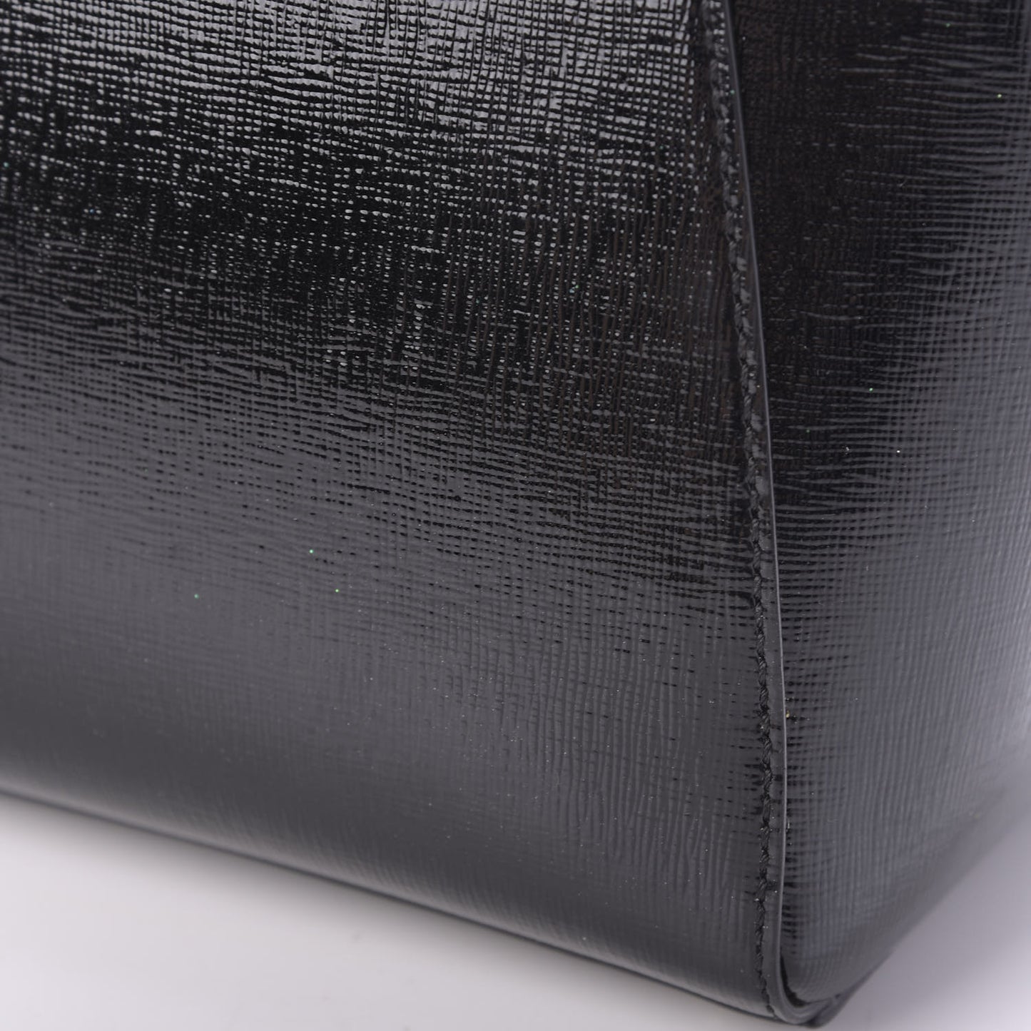 Patent Vitello Elite Regular 2Jours Tote Black