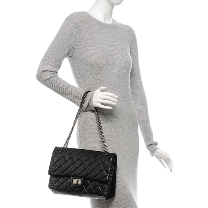 Chanel Aged Calfskin Quilted 2.55 Reissue 227 Flap Black 2 of 7