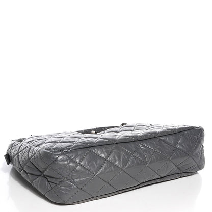 Chanel Aged Calfskin Quilted Large Reissue Camera Case Grey 4 of 7