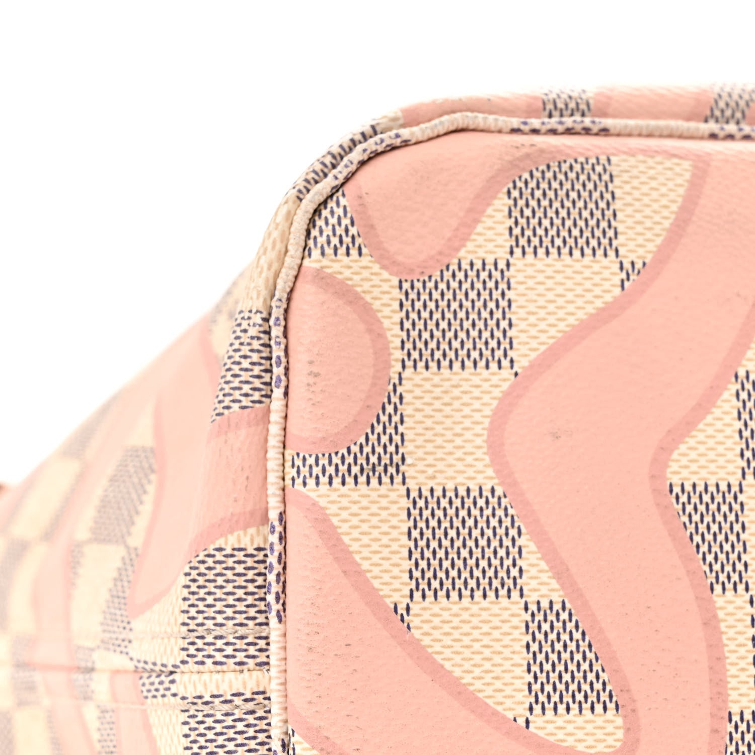 Louis Vuitton Damier Azur Tahitienne Neverfull MM 18 of 20