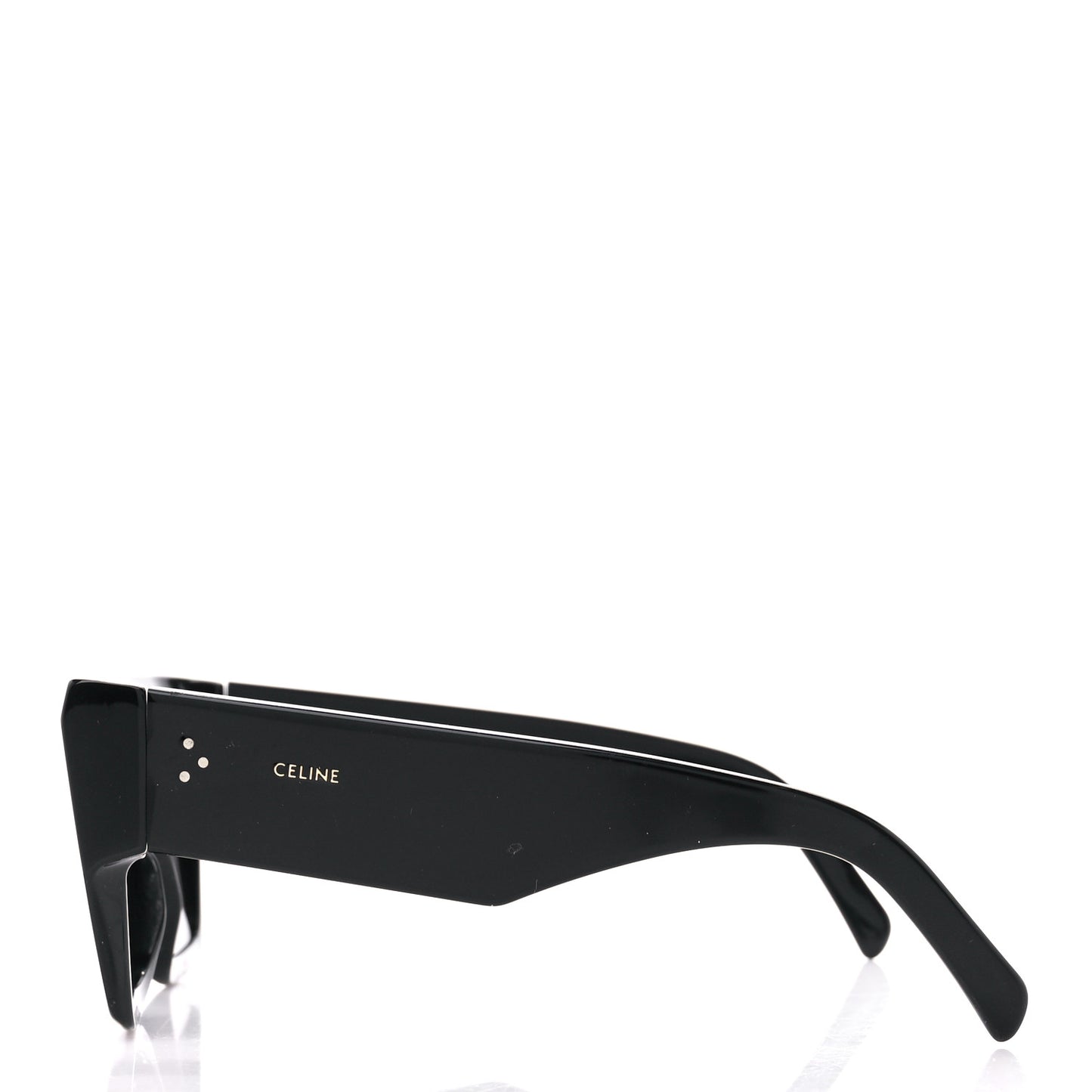 Acetate Chunky Rectangle Sunglasses CL 40092I Black