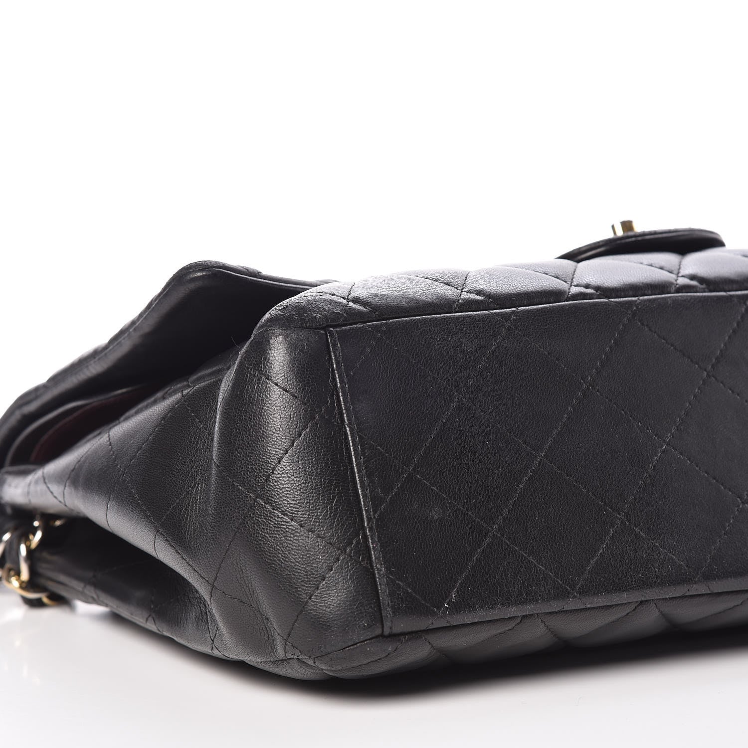 Chanel Lambskin Quilted Maxi Double Flap Black 8 of 13