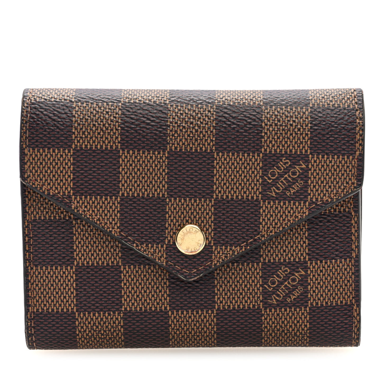 Damier Ebene Victorine Wallet Red