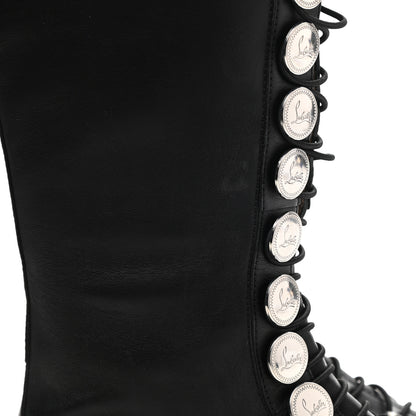 Christian Louboutin Calfskin Butchetta Uomo Over the Knee Boots 40.5 Black 9 of 12
