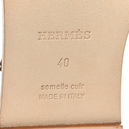 Hermes Denim Santorini Sandals 40 Bleu Clair 7 of 9
