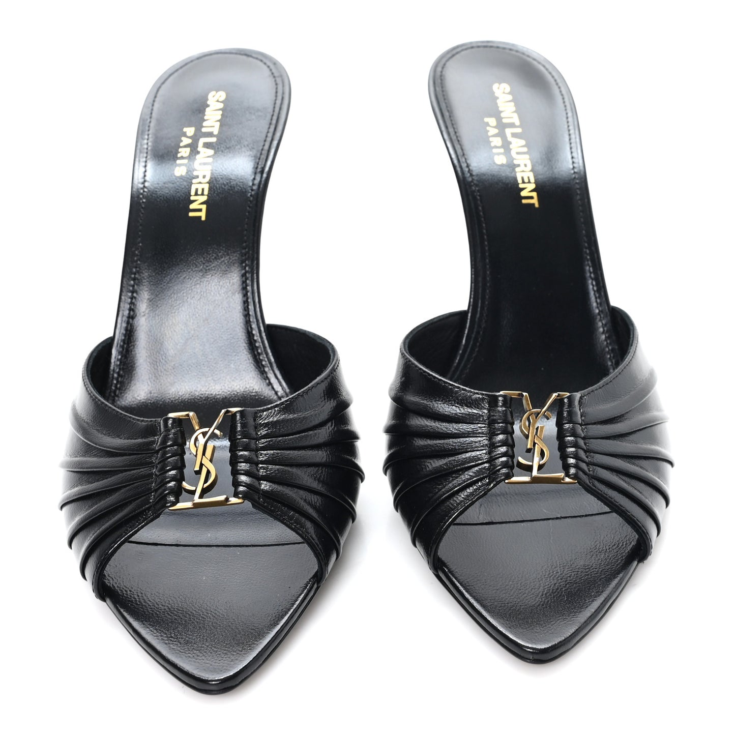 Nappa Sugar Babylone 90 Mules 37.5 Black