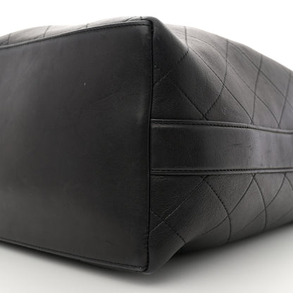Chanel Calfskin Quilted Small On My Shoulder Drawstring Bag Black 10 of 13