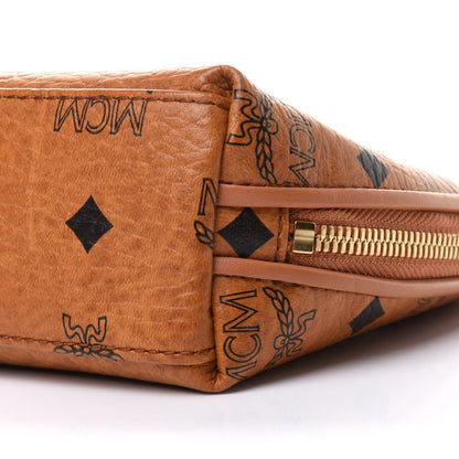MCM Visetos Heritage Large Cosmetic Pouch Cognac 11 of 12